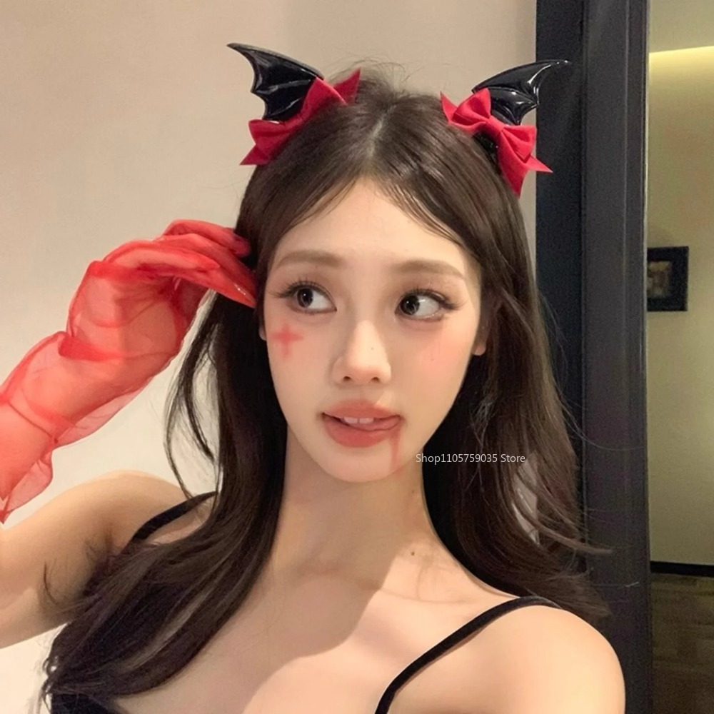 Cosplay Bat Prop - Horquillas para el Cabello con Cuernos