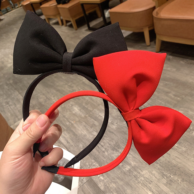 Cosplay Prop Bow - Diadema con lazo grande rojo para