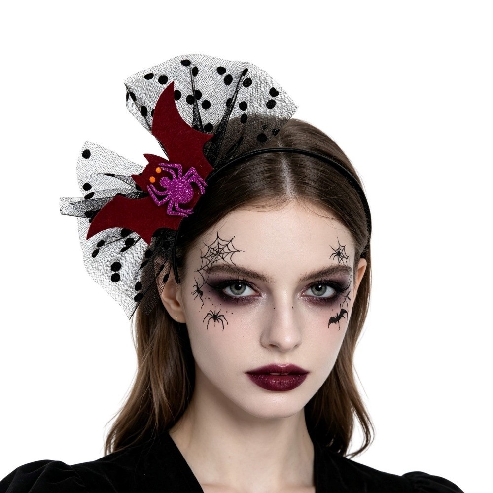 Cosplay Bat Prop - Diadema de Halloween con lunares de