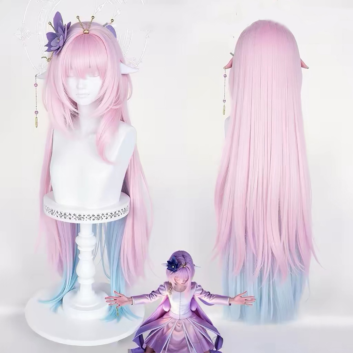 Wig Fiber Net - HAIRJOY Peluca de pelo sintético Honkai: