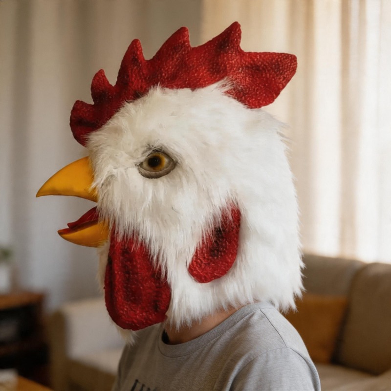 Cosplay Prop Foam - Máscara de Gallo con Pico de