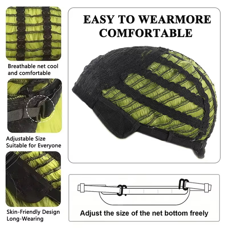 Peluca verde espeluznante y el - Wig Fiber Net reseña y precio