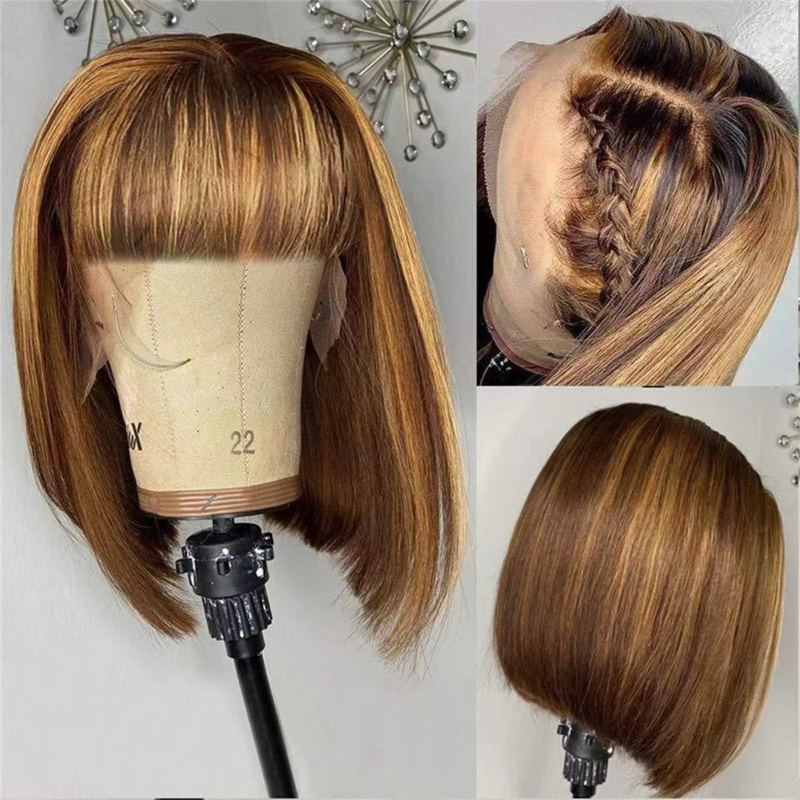 Peluca corta para mujer con fl - Wig Fiber Net reseña y precio