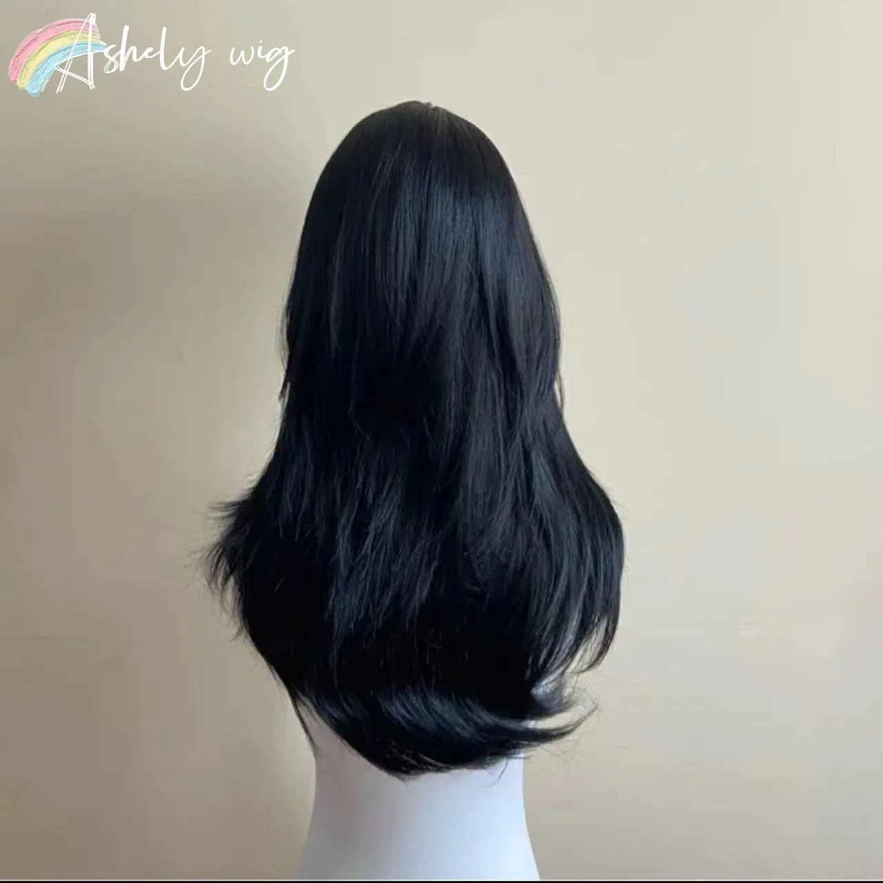 Peluca negra Ashely, diadema f - Wig Fiber Net reseña y precio