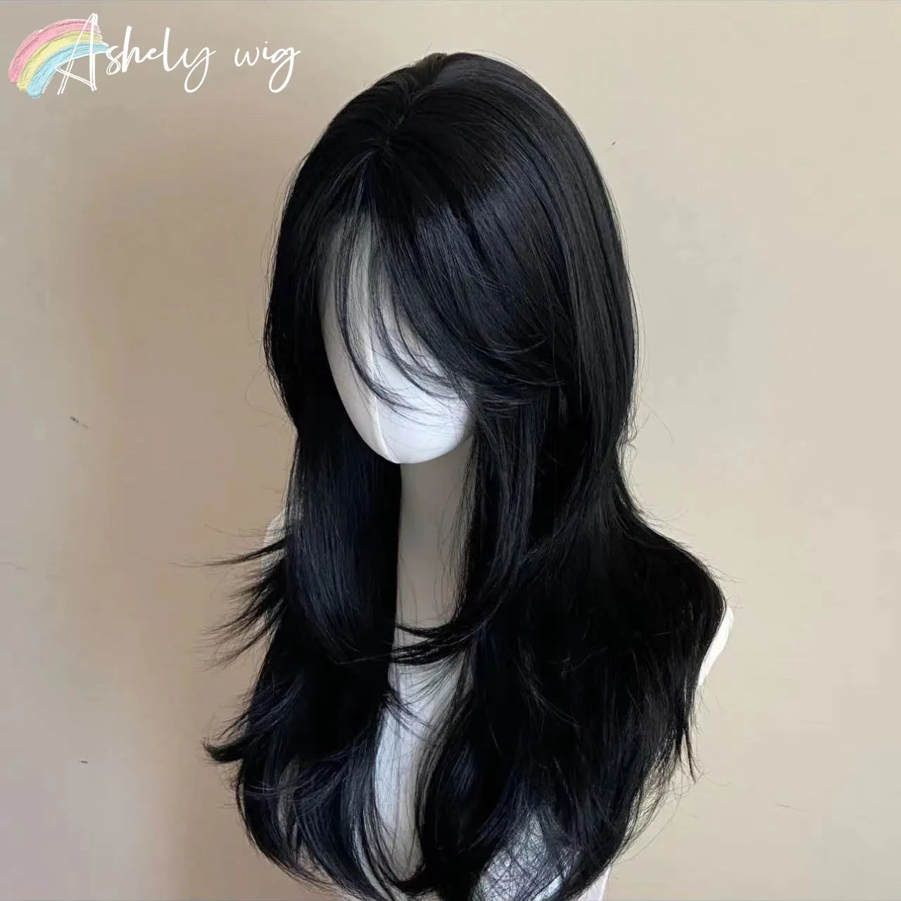 Peluca negra Ashely, diadema f - Wig Fiber Net reseña y precio
